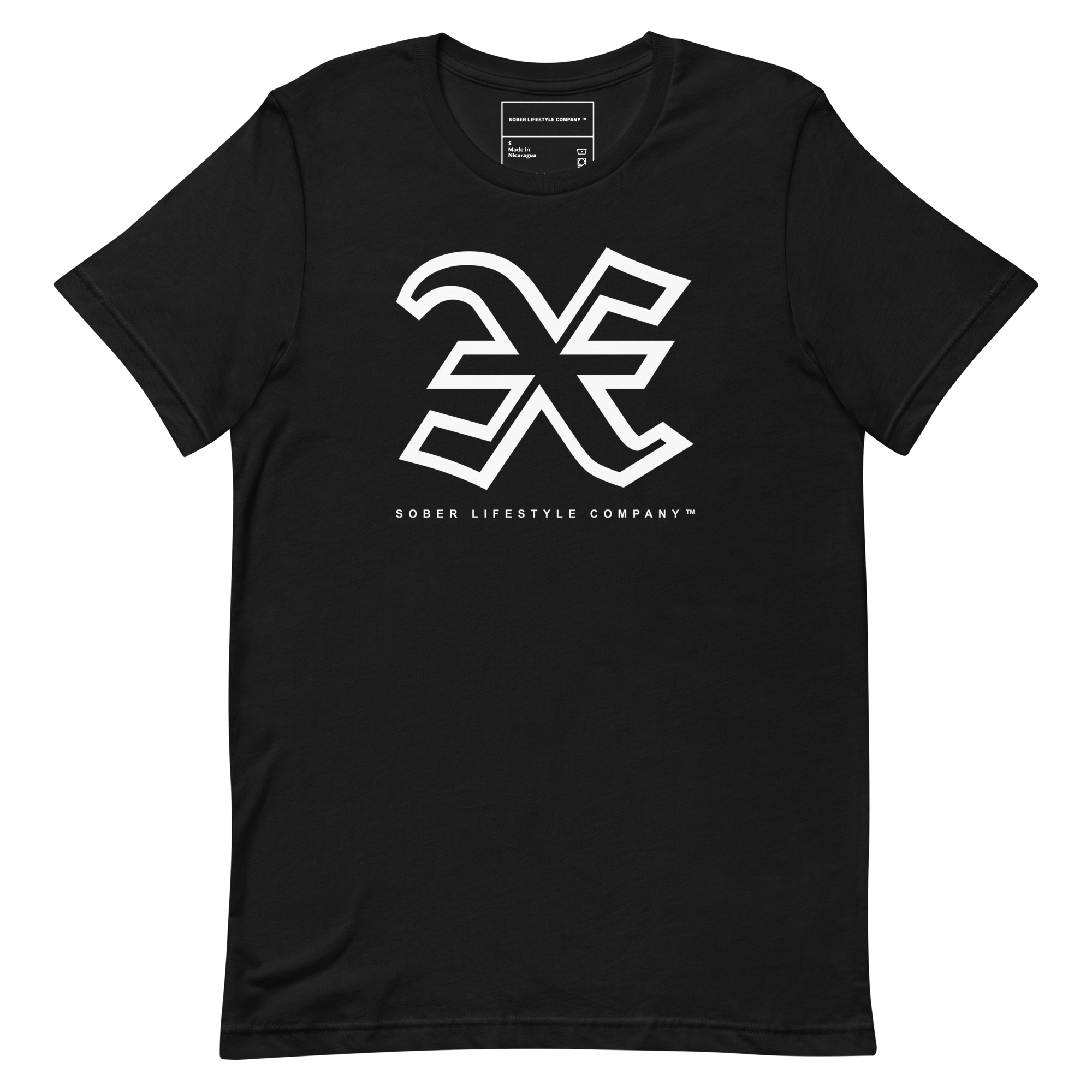 SOBER EMBLEM X TEE (BLACK) – Sober Lifestyle Company