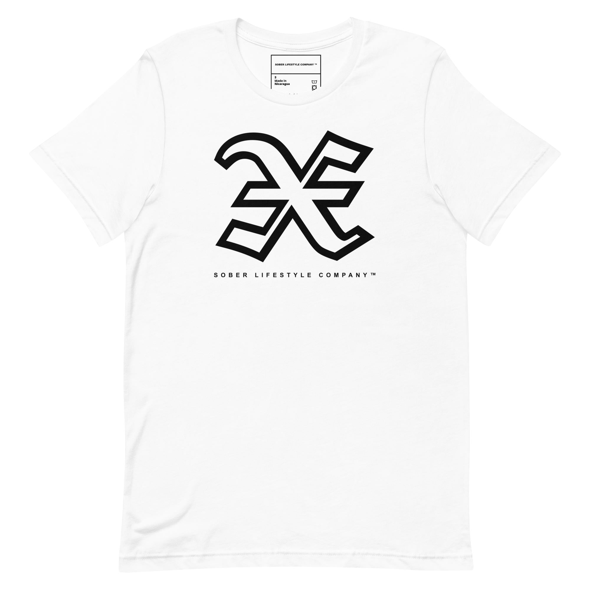SOBER EMBLEM X TEE (WHITE) – Sober Lifestyle Company
